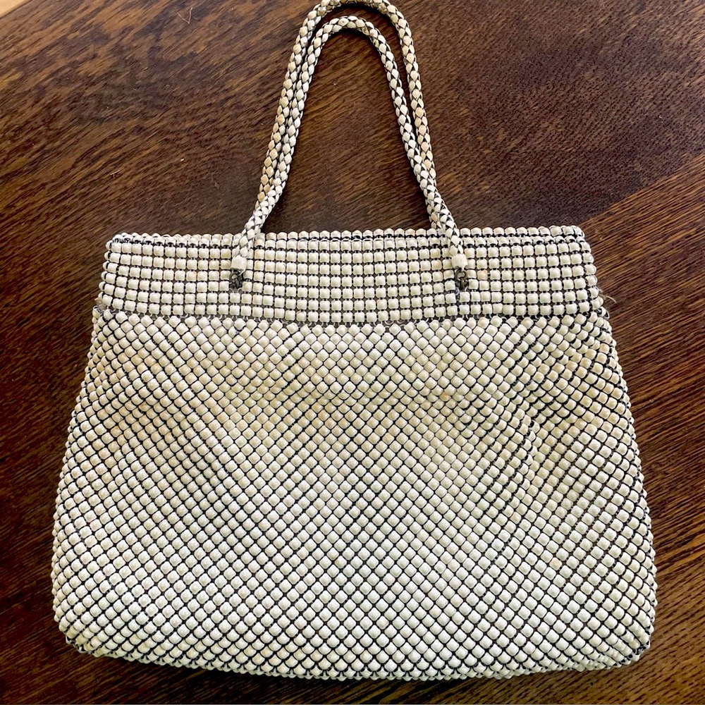 1930's Ivory Metal Mesh "Alumesh" Bag.